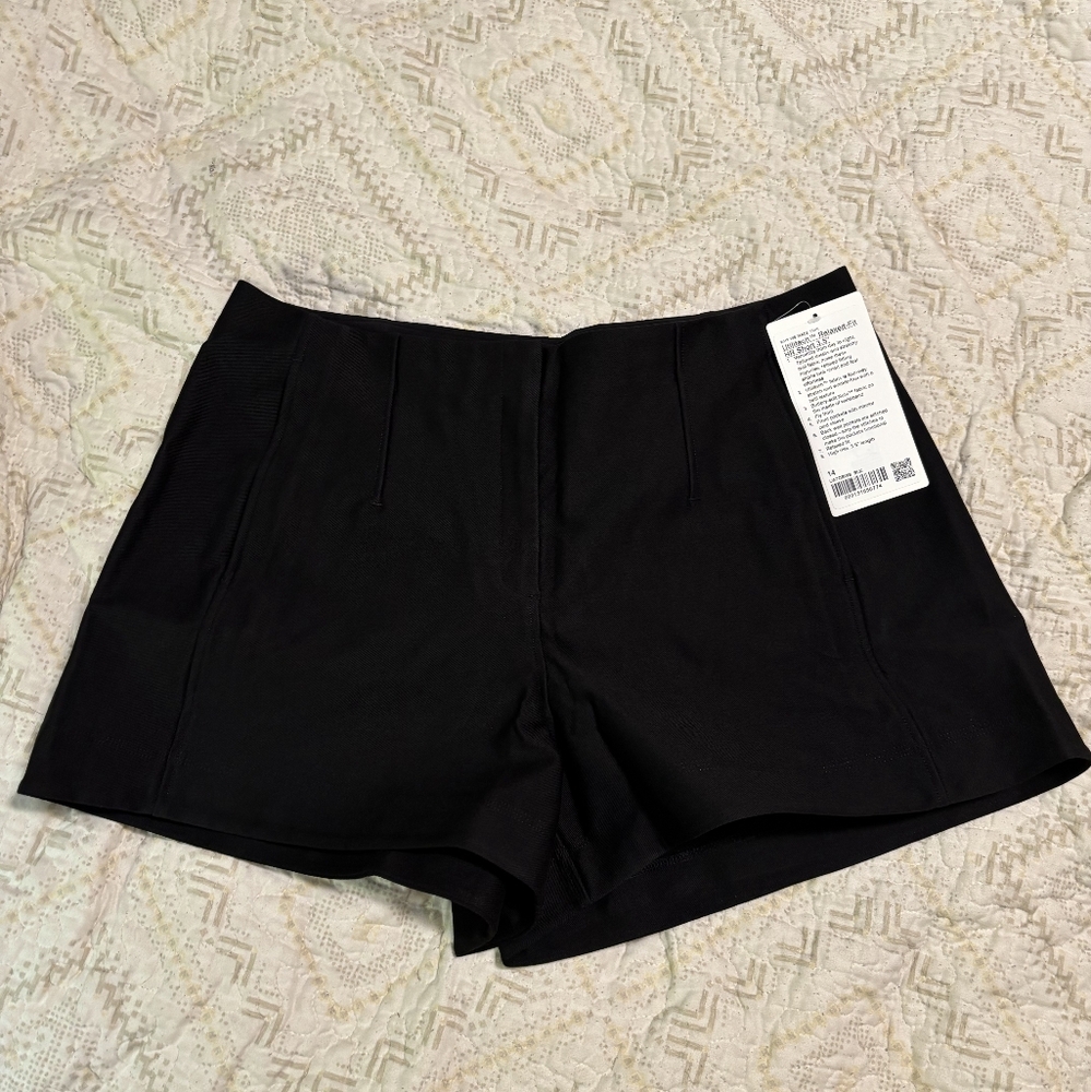 lululemon athletica Black High Waist Shorts